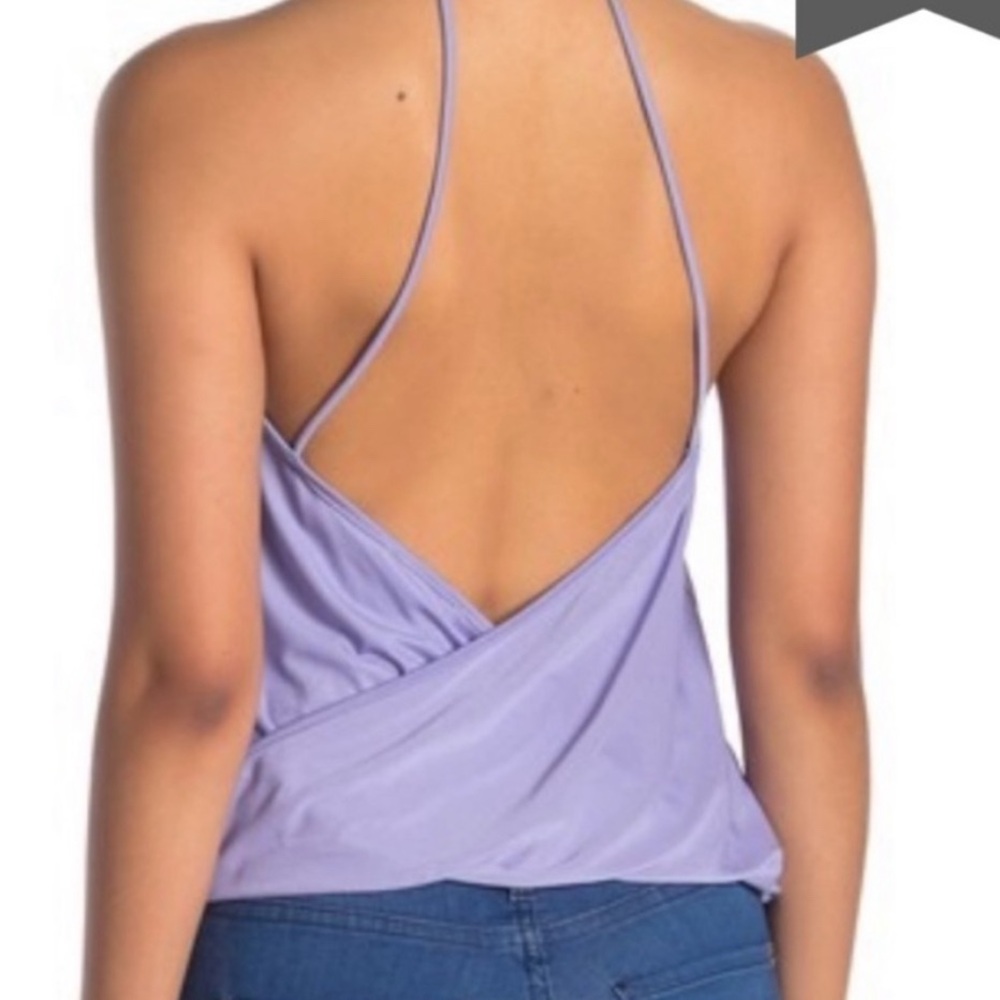 Lush Lavender Halter Neck Women's Top